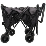 Multi-Functional Push-Pull Folding Wagon Cart with Rotating Handle & 360&deg All-Terrain Wheels W2932P289380