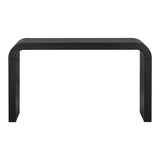 U_STYLE Minimalist Acacia Vneer Entryway Table with Two Legs,Stylish and Elegant Design,Suitable for N711P213374B