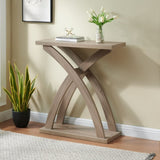 Hallway Entryway Foyer Front Door Console Table Curved Legs Dark Taupe Color B107P295240
