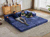 Compression Sofa,Convertible Floor Sofa Bed with Fixed-Shape Frame, Loveseats Boneless Modular 02827739