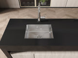 Stainless Steel Kitchen Sink, 18x18 Single Bowl, Undermount HandmadeSink in Brushed Nickel, with 28630529