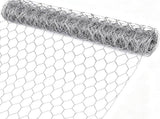 Chicken Wire Mesh Roll 3.3ft x 32.8ft, Galvanized Rustproof Hexagonal Wire Mesh for Gardening, 90878717