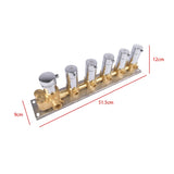 5-Function Silver Brass Shower Diverter Thermostatic Valve Shower Diverter Valve Constant 54087782