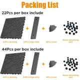 Stone texture 12" Patio Deck Tiles, DIY Module Interlocking Decking Tiles Floor Tile,Easy and Quick W3022P268428