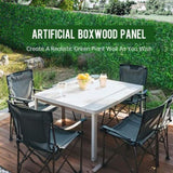 12 pieces of 24 "x 16" artificial boxwood boards, grass wall panels, boxwood fence panels, UV 79050192