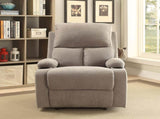 Grey Recliner with Cup Holder B062P215453