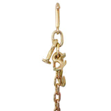 5/16" x6' Leg G70 15" Long Shank J Hook Tow Chain w/RTJ Cluster Hook & Grab Hook - 4700 lbs WLL W465133709