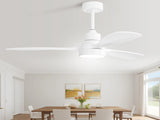 48 Inch Solid Wood Ceiling Fan with Dimmable Light 6 Speed Reversible DC Motor W934P147069