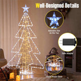 5ft Lighted Christmas Tree - 454 Dazzling LEDs, Star Topper, Wind/Snow/Sunproof, Indoor/Outdoor 46785770