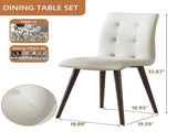 Dining Chairs Set of 2PCS/CTN Kitchen Mid Century Modern Chairs with Wood Legs and PU Leather W5630P456169