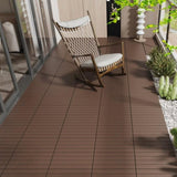 2FT Patio Deck Tiles, DIY Module Interlocking Decking Tiles Floor Tile,Easy and Quick Installation W206P195966
