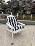 2 Pcs Set High Back Patio Chair Cushions, Tufted Rocking Chair Cushions, Adirondack Cushions for W419P298828