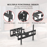 ZUN 32-70 Inch Double Pendulum Large Base TV Stand Tmds-101 Bearing 50Kg/Vese600*400/Upper And Lower-10~ 80443204