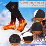 Electric Heated Socks for Men Women Battery Powered Heated Socks Rechargeable Feet Warmer with 4 06789524
