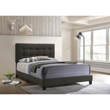Charcoal Tufted Full Panel Bed B062P153534