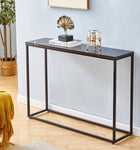 ZUN Console Tables for Entryway, Faux Marble Sofa Tables, Entryway Table for Living Room, Gold Entrance 80923819