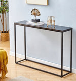 ZUN Console Tables for Entryway, Faux Marble Sofa Tables, Entryway Table for Living Room, Gold Entrance 80923819