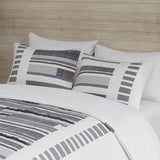 King/Cal King 3 Piece Cotton Printed Duvet Cover Set w/ trims B03596496