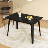 Dining Table Solid Wood Legs, Black N759P222557B