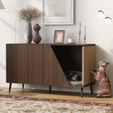 Furniture Style Wooden Cat House With Storage N843P254861W