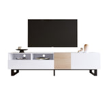 Modern TV Stand for 80'' TV Double Storage Space, Media Console Table, Entertainment Center WF303474AAK