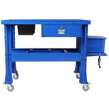 Premium Tear Down Table and 3.5Gallon Part Washer,Mobile Parts Washer,Cabinet parts washer with 110v W465P266867
