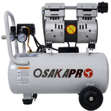 1.5HP Silent Oil-Free Air Compressor 8 Gallon, Oil-Free, Electric Shop Air Compressor W46564405