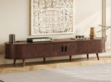 70 Inch Mid Century Modern TV Stand, TV Stand for 80 Inch TV, TV Stand with Tambour Doors, Drawers 26993441