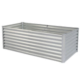 632ft Galvanized Raised Garden Bed, Metal Outdoor Planter Box, Rectangular Garden Bed for Planting 96667793