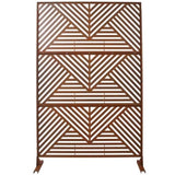 Outdoor & Indoor Privacy Metal Privacy 76" H48" W, Freestanding Decorative Privacy W465P193166