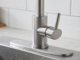 Kitchen Faucet with Pull Down Sprayer Industrial 1 Handle 1 or 3 Hole Faucet for Farmhouse Camper 77368506
