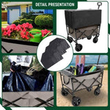 ZUN Multi-use Bag,Collapsible Foldable Wagon Cart Beach Wagon Heavy Duty Utility Cart Utility Wagon 86594960