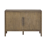 U-Style Storage Cabinet Sideboard Wooden Cabinet with 2 Metal handles and 2 Doors for Hallway, N711P241278D