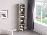 8-layer adjustable shelf ultra-thin bookshelf with a wavy border design, which is more aesthetically W487P339354