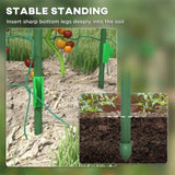 17" x 72" x 72" Outdoor Metal Garden Trellis with Climbing Net 32453469
