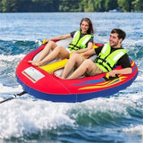 Inflatable Towable Tube for Boating with Drainage 32441709