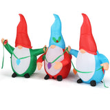 6.6 FT Lighted Christmas Inflatable Decoration, Inflatable Three Christmas Gnomes Elves, Funny Blow 49965532