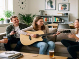 41" Acoustic Guitar for Beginners Adults, Dreadnought Cutaway Basswood Folk Guitar with Gig Bag & 07315815