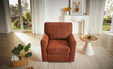 360&deg Swivel Chair Accent Barrel Armchair Swivel Sofa Chair with Side Pockets for Living Room, N719P283037J