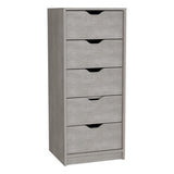 ZUN Basilea 5 Drawers Tall Dresser, Pull Out System B200P173185