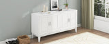 4-Door Sideboard Storage Cabinet Door Shelf for Living Room and Dining Room, Two Large Cabinets N759P192455K