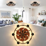 ZUN Dimmable Ceiling Fans with Lights and Remote W2738P242330