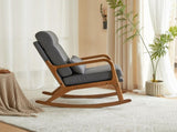 100*65*101cm High Back Belt Waist Pillow Log Color Solid Wood Armrest Backrest Seat Frame Iron Frame 08670975