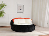 Oversized Bean Bag Chairs,Multicolor Faux Fur Couch Filled with Shredded Sponge,Large Lounger Sofa 34969345