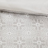 King/Cal King 4 Piece Embroidered Cotton Reversible Duvet Cover Set B035129165