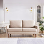 ZUN 69 Inches Modern Decor Upholstered Sofa Furniture, Wide Velvet Fabric Loveseat Couch, Solid Wooden B082111402