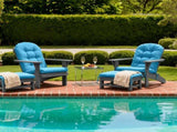 Outdoor Adirondack Chair Cushions 44x19x4 inch Waterproof Rocking Chair Cushion with 17x19 Ottoman 80462590