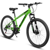 ZUN A2610 26 inch Mountain Bike 21 Speeds, Suspension Fork, Steel Frame Disc-Brake for Men Women Mens W709P172703