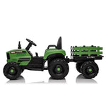 ZUN Ride on Tractor with Trailer,12V Battery Powered Electric Tractor Toy w/Remote Control,electric car W1396124970