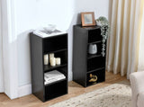 8-Tier Media Tower Rack, CD DVD Slim Storage Cabinet with Adjustable Shelves, Tall Narrow Bookcase W487P318935